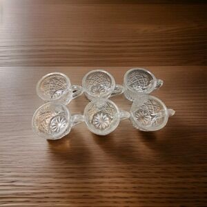 Vintage cut glass doll cups/salt cellars set of 5
